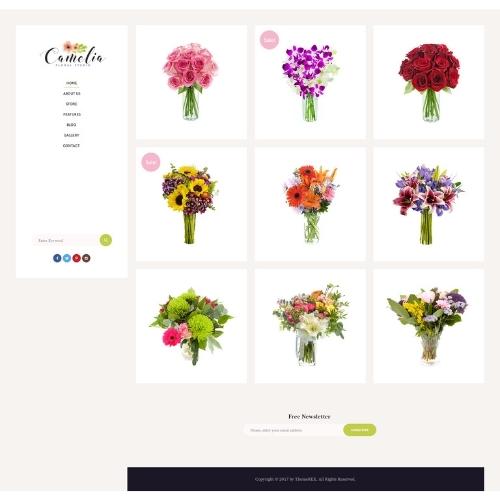 Camelia | A Floral Studio Florist WordPress Theme