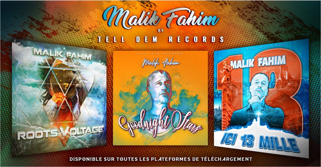 Bannière Facebook Promo Discographie "Malik Fahim"