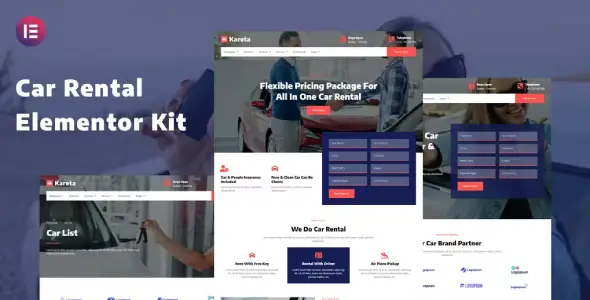 Kareta – Car Rental Services Elementor Template Kit