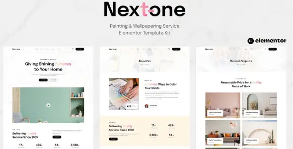 Nextone – Painting & Wallpapering Service Elementor Template Kit